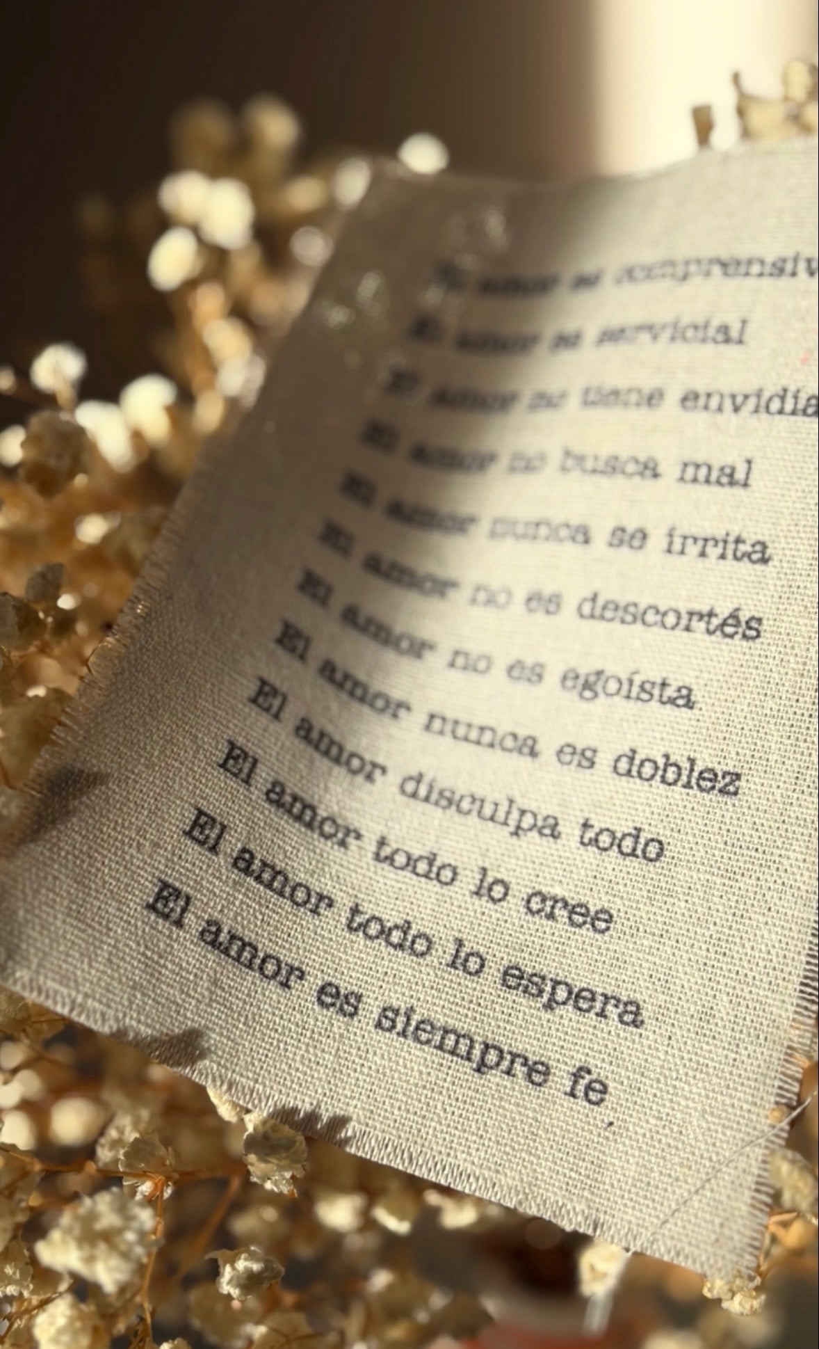 Texto Corintios El amor es..